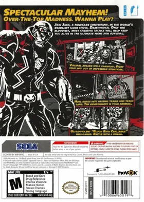MadWorld box cover back
